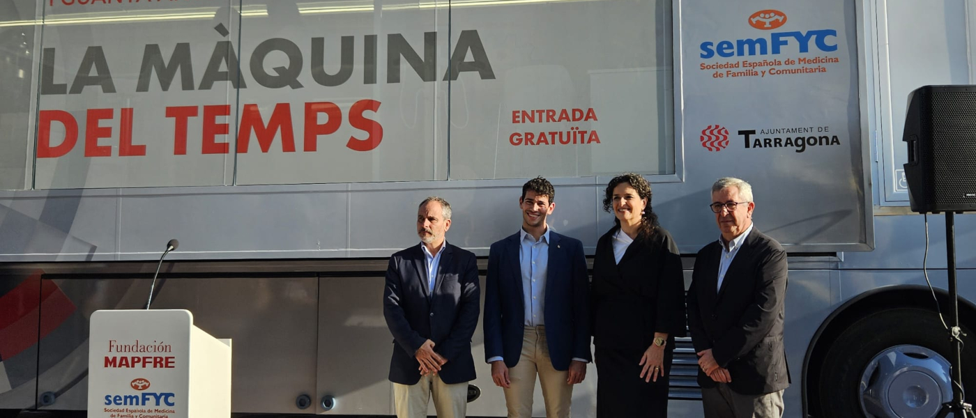 Tarragona apuesta por la salud gracias al autobús de la Máquina del Tiempo