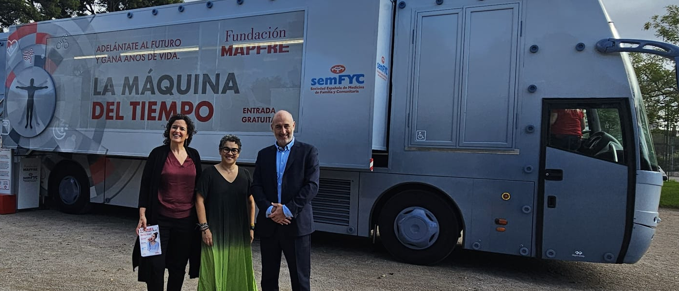 El autobús de la Máquina del Tiempo llega a Palma de Mallorca para promover hábitos saludables
