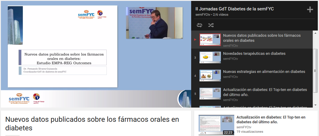 II Jornadas Grupo de Trabajo: Diabetes de la semFYC