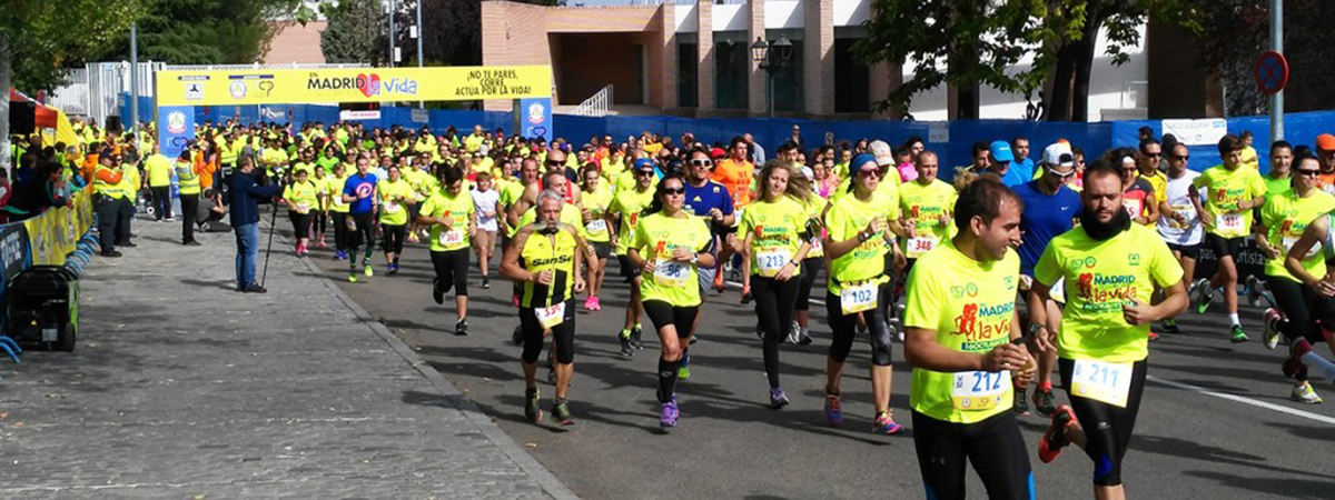 500 personas corren por la vida en Madrid