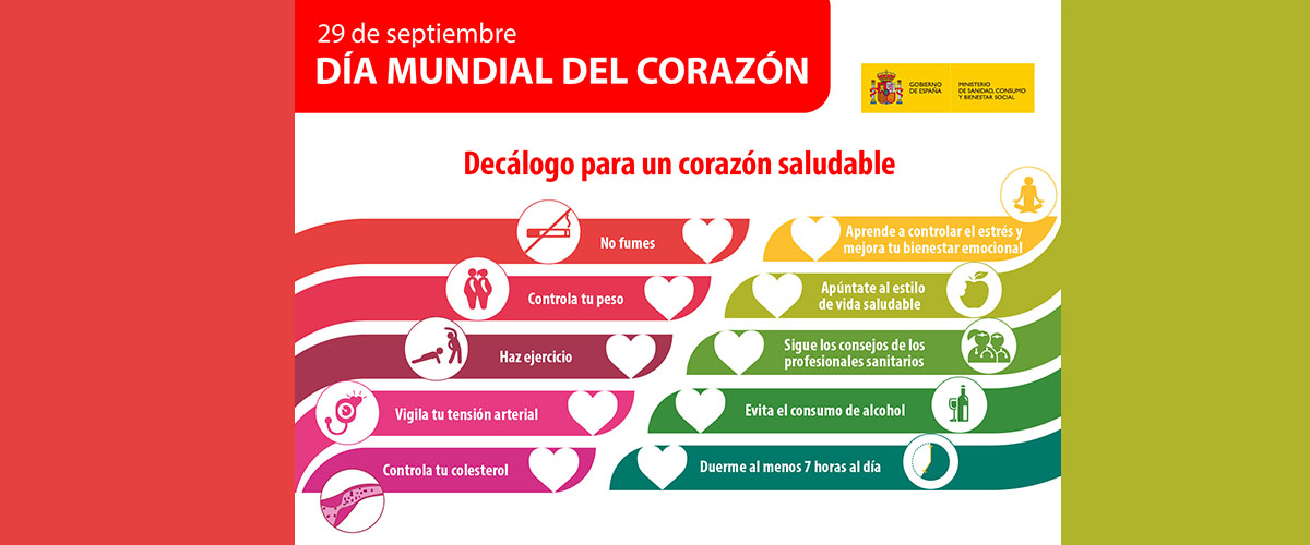 El Ministerio de Sanidad lanza un Decálogo de recomendaciones para mantener un corazón saludable