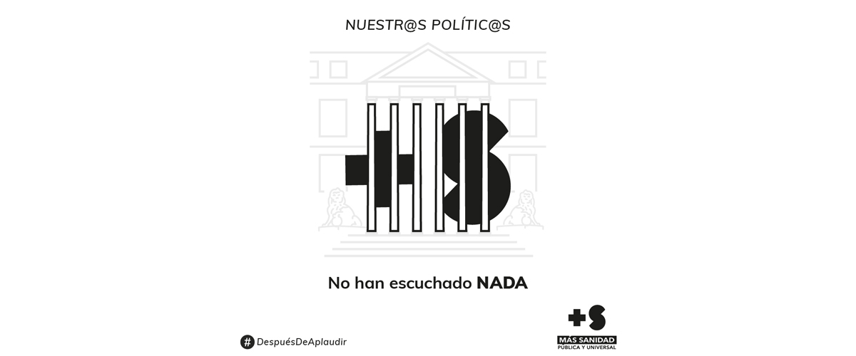 Sensación de “oportunidad perdida” entre la veintena de organizaciones impulsoras de Más Sanidad al no concretarse un acuerdo de financiación finalista  que blinde la sanidad pública