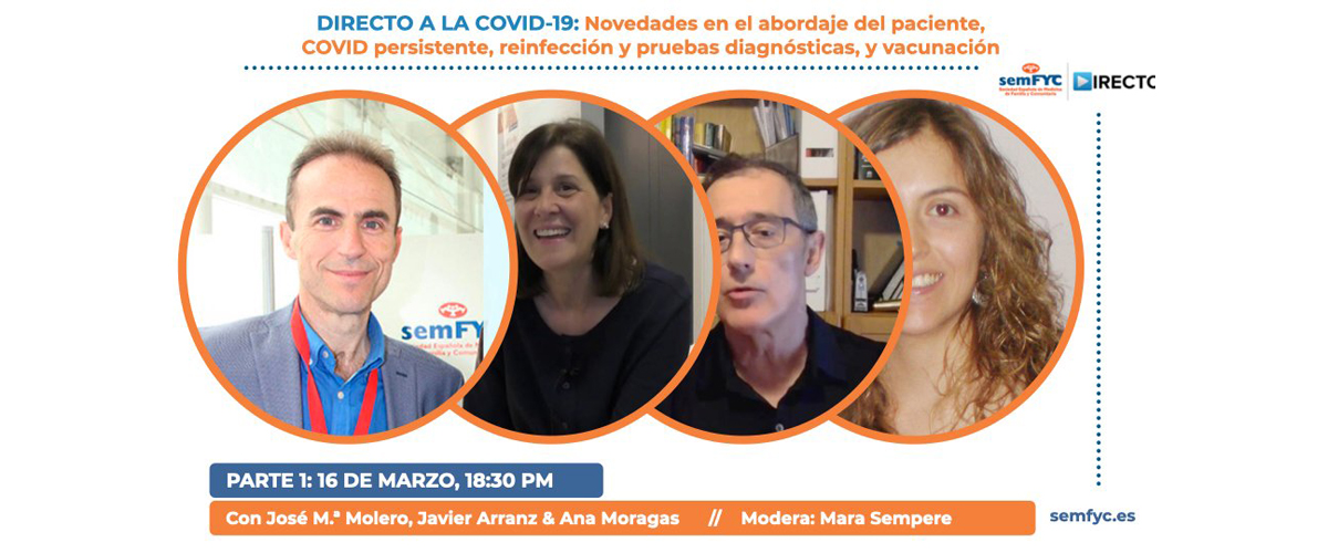 semFYCDIRECTO pone la COVID-19 en su agenda de webinars con una emisión en abierto hoy