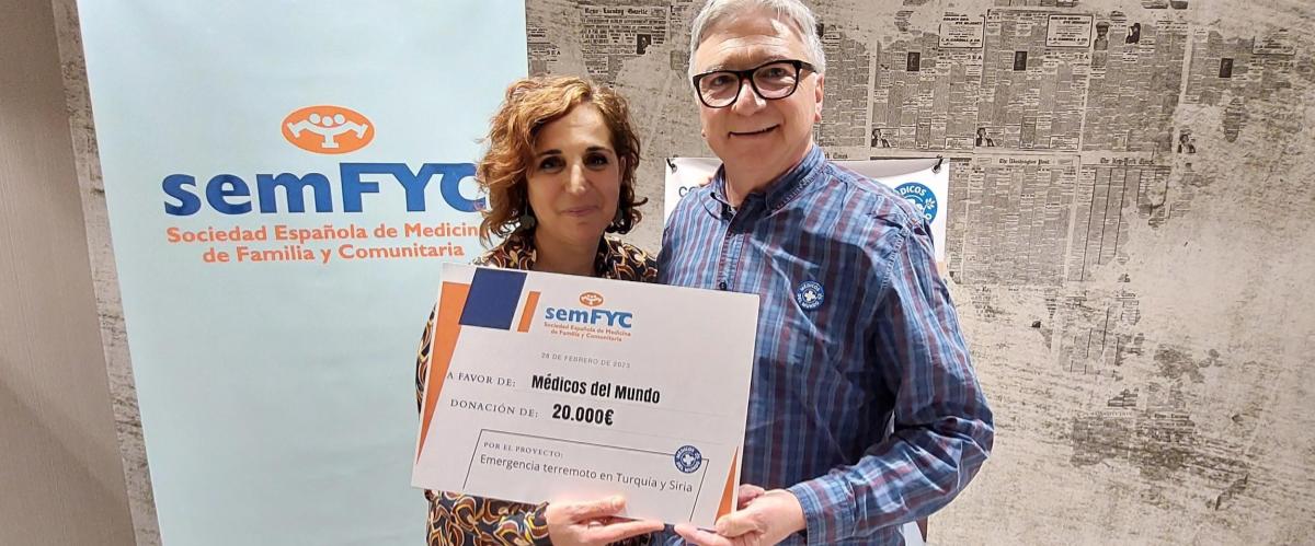 La semFYC y Médicos del Mundo: la campaña solidaria por Turquía y Siria supera los 20.000 € de recaudación