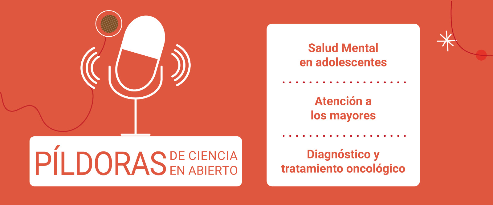 Salud mental en adolescentes, atención a mayores y novedades en diagnosis y tratamientos oncológicos, en las Píldoras de Ciencia en Abierto