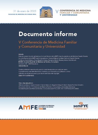 Documento informe. V Conferencia de Medicina Familiar y Comunitaria y Universidad 